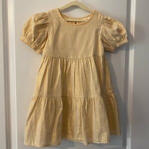 Gold Cat & Jack dress sz 4T